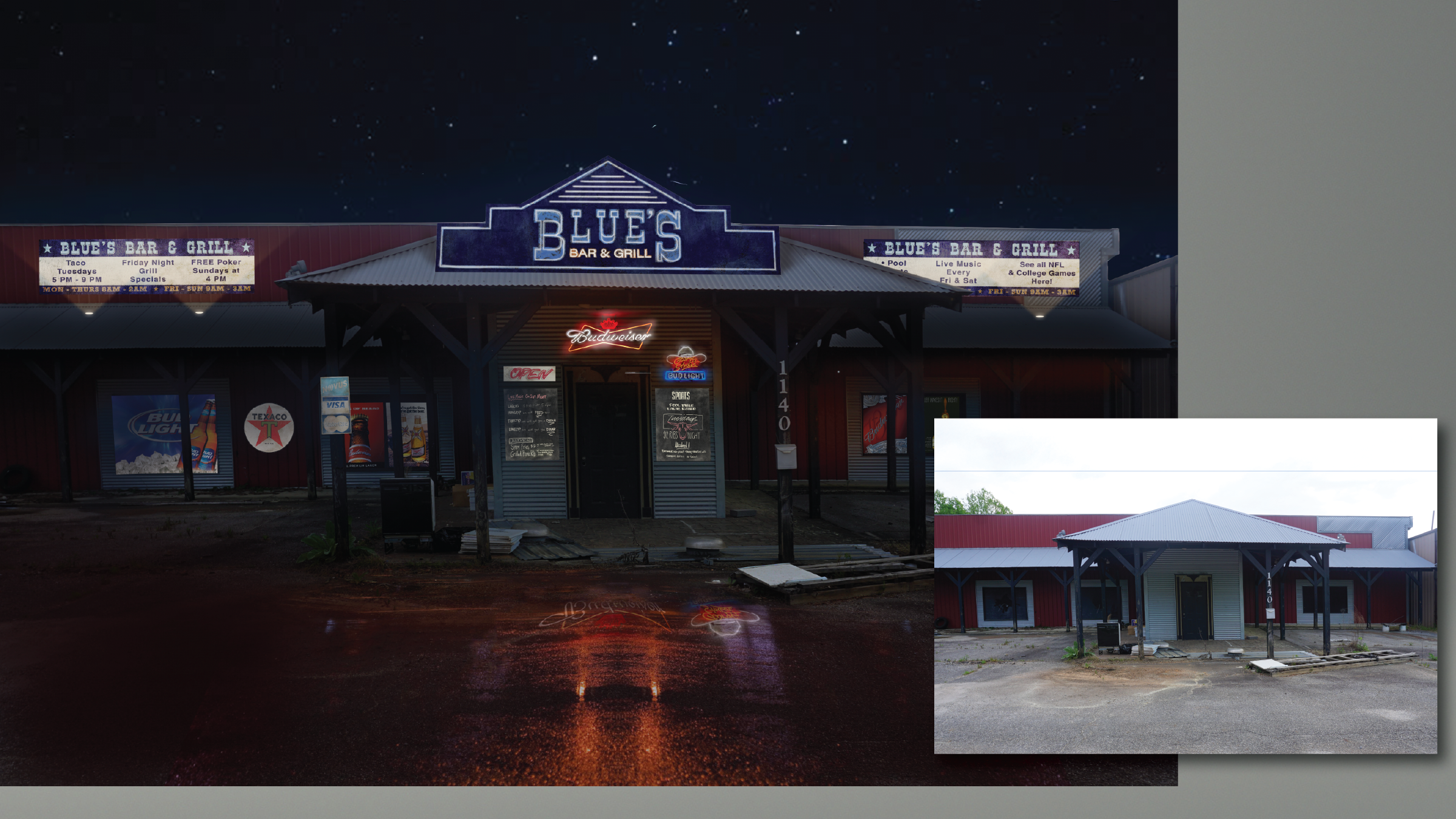 Pieces of Her: Blues Bar mockup
