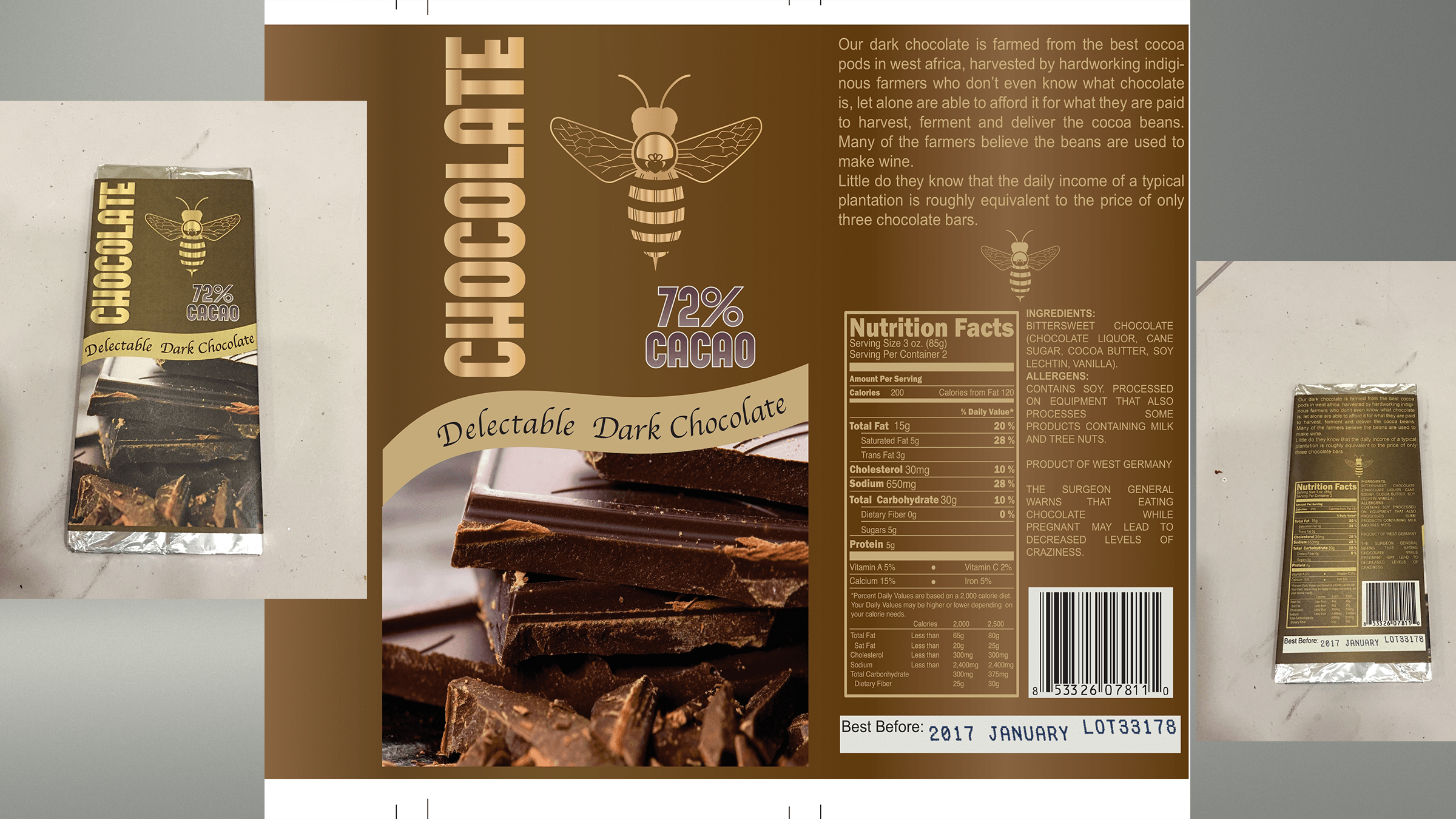 Sleepy Hollow: Chocolate bar.