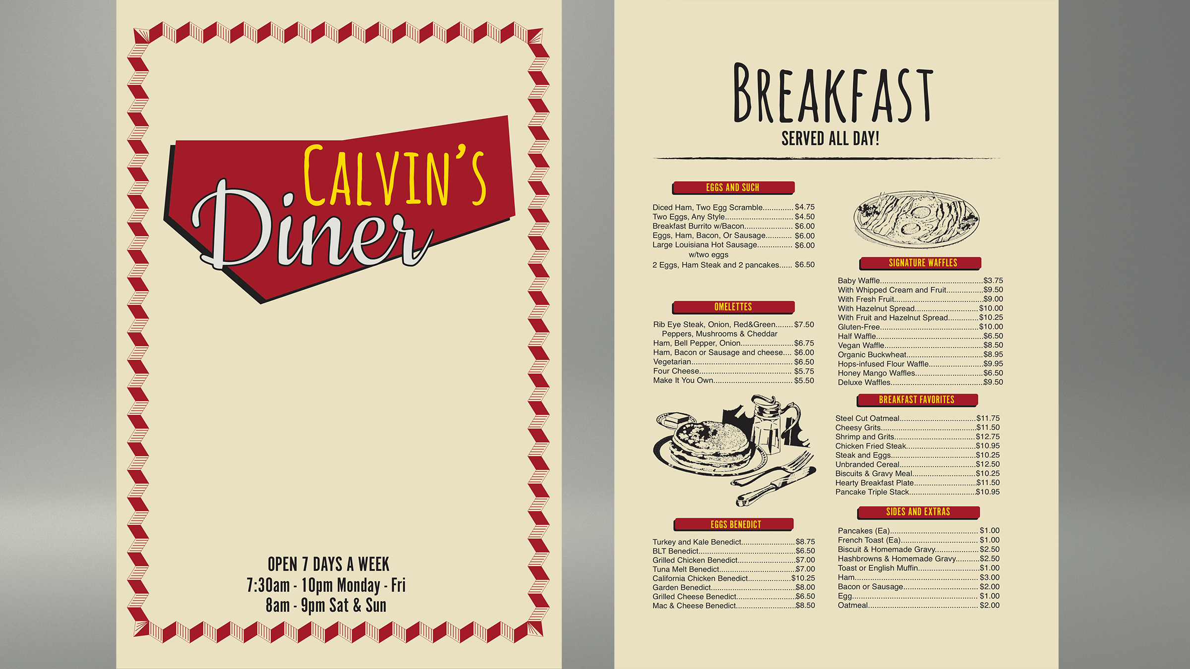Sleepy Hollow: Menu